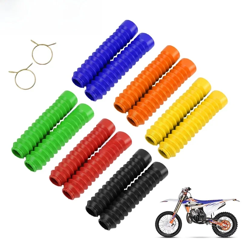 AliExpress NONE LINGQI RACING Motorcycle Front Fork Shock Dust Covers Gaiters Boots Rubber Protector Boot For Dirt Pit Bike Off Road Universal