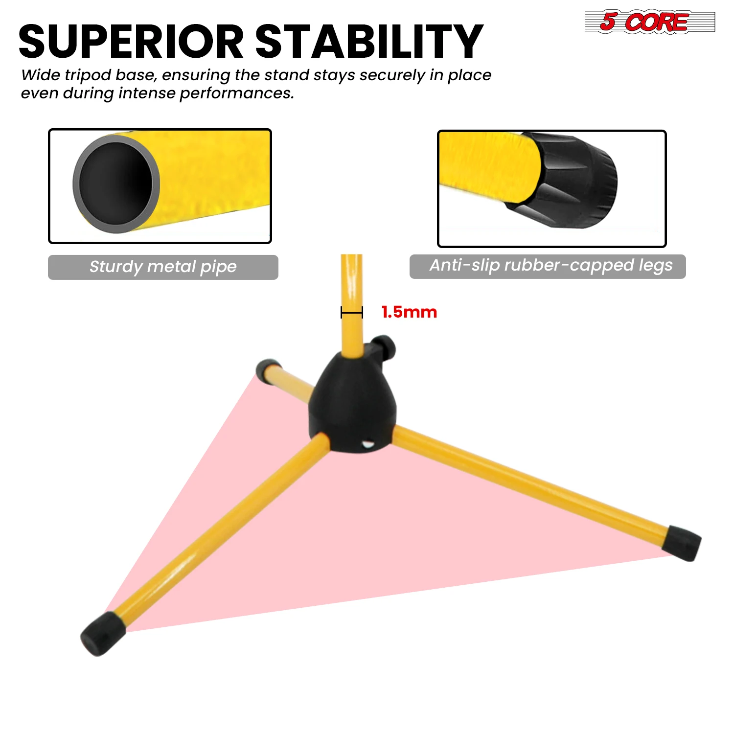 5 Core Mic Stand Floor Height - Microphone Stand Boom Arm Floor ulasan dan harga