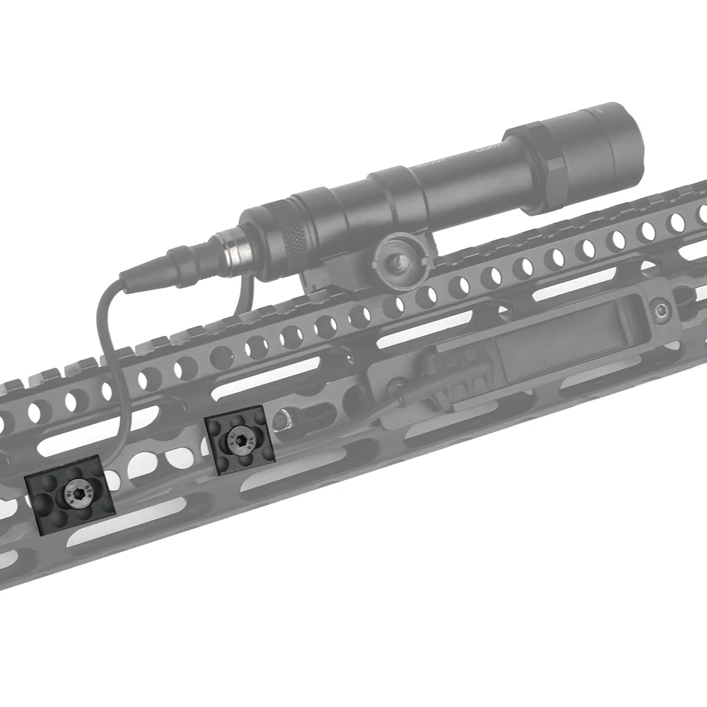 WADSN Military 3pcs/Set Metal CNC Tactical Accessroy M-Lok Keymod Wire Guide System Airsoft Weapon Rail Handguard Tail Fixed