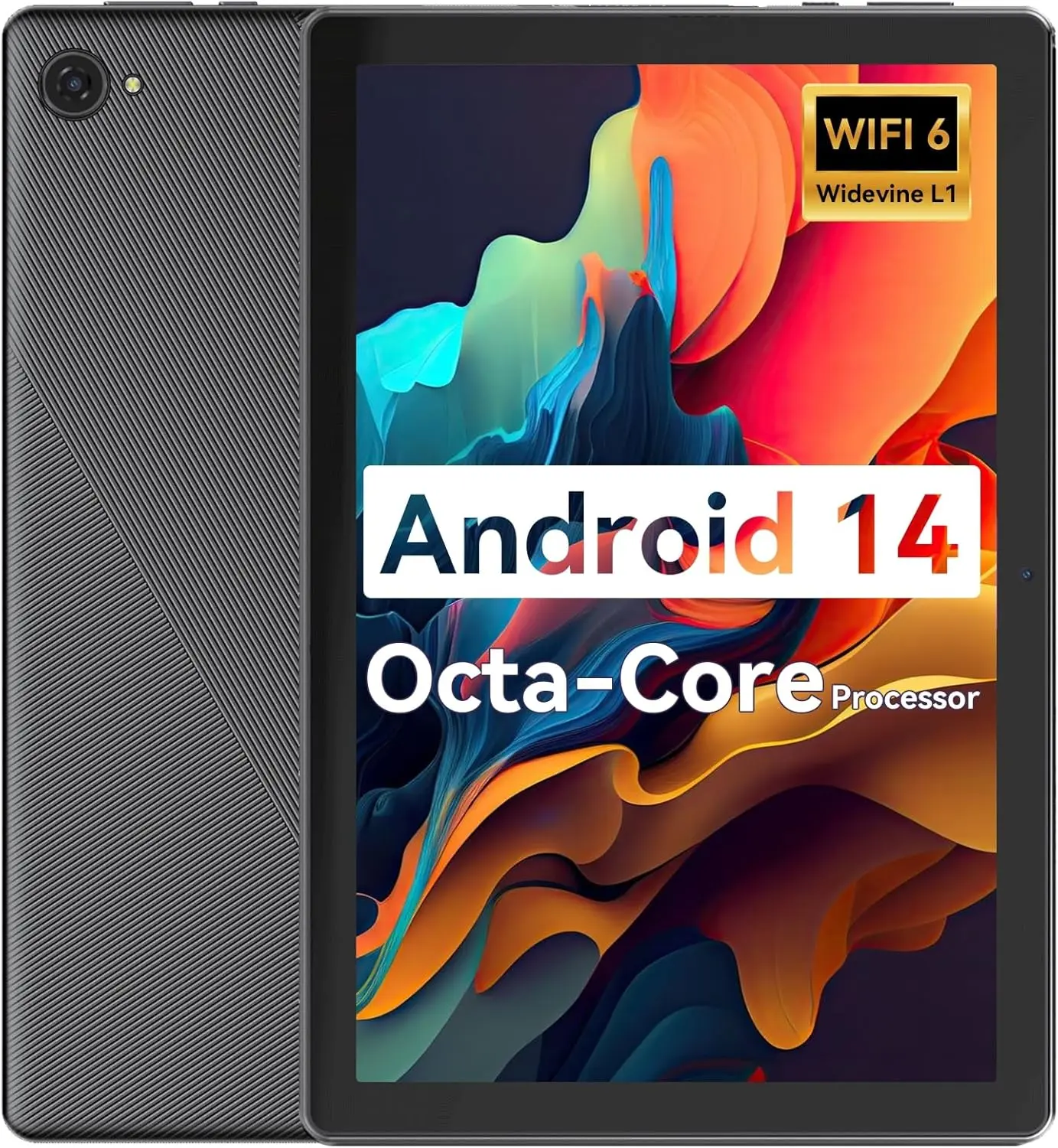 تابلت 10.1 بوصة يعمل بنظام أندرويد وذاكرة وصول عشوائي 8 جيجابايت وذاكرة قراءة فقط 64 جيجابايت معالج ثماني النواة عالي الدقة IPS شاشة لمس كاميرا مزدوجة بطارية 8 ساعات واي فاي 6 BT 5.0 PC PAD