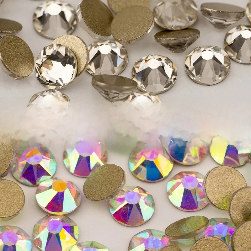 VDD SS6-SS50 Wysokiej jakości szkło AAAAA 2088 Cyrkonie Crystal Flatback 8 Big 8 Small Strass Stones do zdobienia paznokci DIY — 2