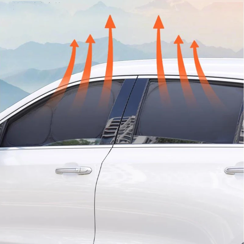 For Kia K5 Optima JF 2015-2020 Automobile Interior Accessories Sun Visors Side Windows Heat Insulation Opaque Sun Protection
