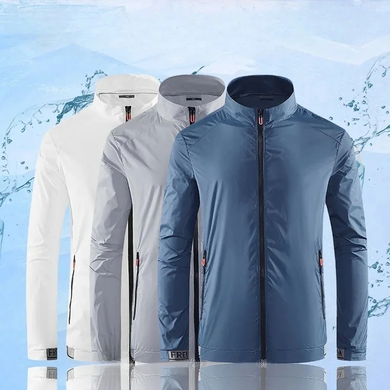 AliExpress 1/2/3 pcs Summer Outdoor Sunscreen Coats Men Quick Dry Sun-Protective Thin Jacket Hiking Fishing Cycling Gym Sport Skin Clothing