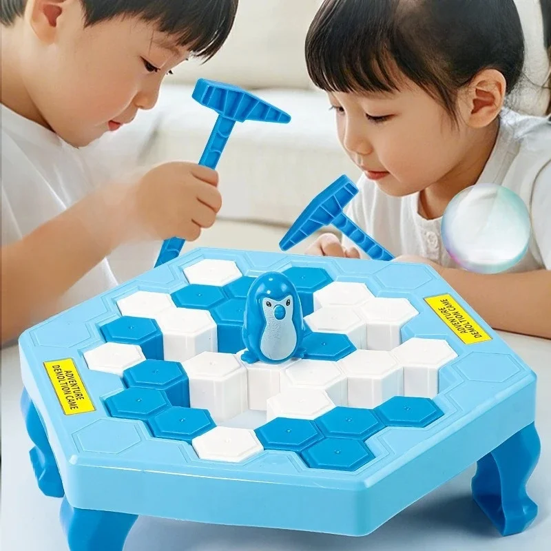 Jouet de glace pour enfants, sauvez le pingouin, brise-glace, frapper et démonter, jeu de société mural, nouveauté, jouet interactif pour parents