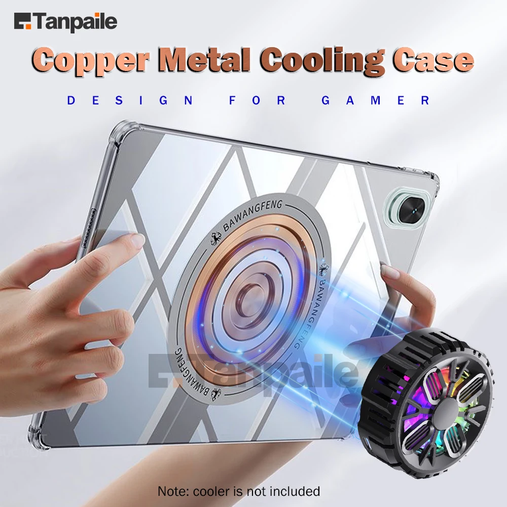 Soft Magnetic Copper Cooling Case For Huawei MatePad 11.5 S 11 10.4 MateBooK E Go Air Paper Pro Case Tablet Shockproof Funda