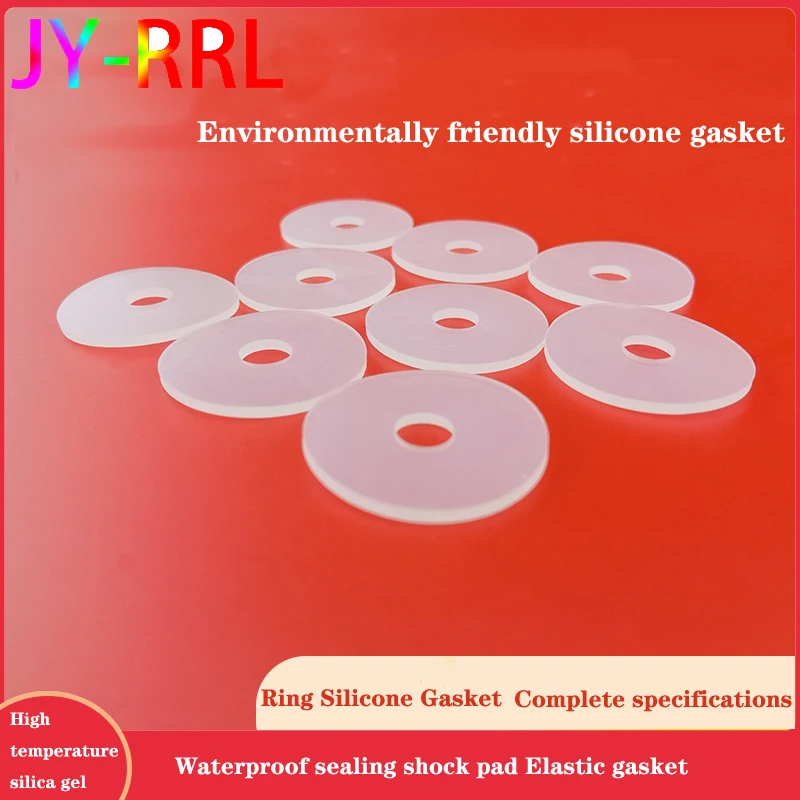 

Ring-Shaped Silicone Flat Gasket Plane Rubber Pad Screw Anti-Collision Anti-Skid Shock-Absorbing Waterproof Sealing Washer