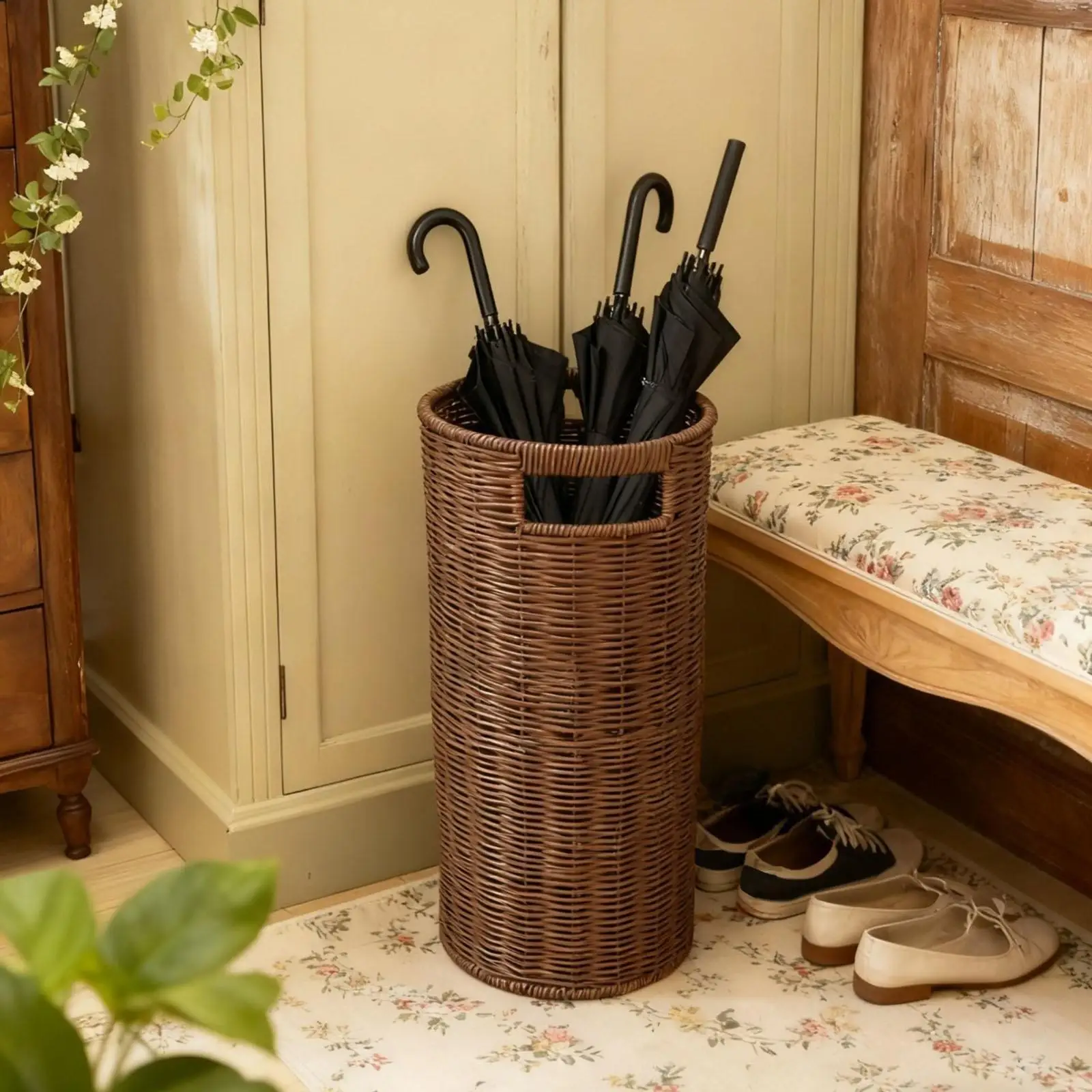 

Umbrella Stand Household Storage Baskets Umbrella Holders Yoga Mat Organizers Bathroom Laundry Organizers Large Capacity