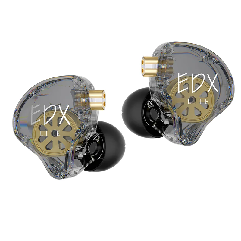 KZ EDX Lite Super-linear Dynamic Driver Unit In-Ear Monitor HiFi Earphone IEM with Detachable Cable for Musician Pre-order