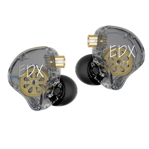 Preorden KZ EDX Lite Unidad de controlador dinámico súper lineal Monitor intrauditivo Auricular HiFi IEM con cable desmontable para músico