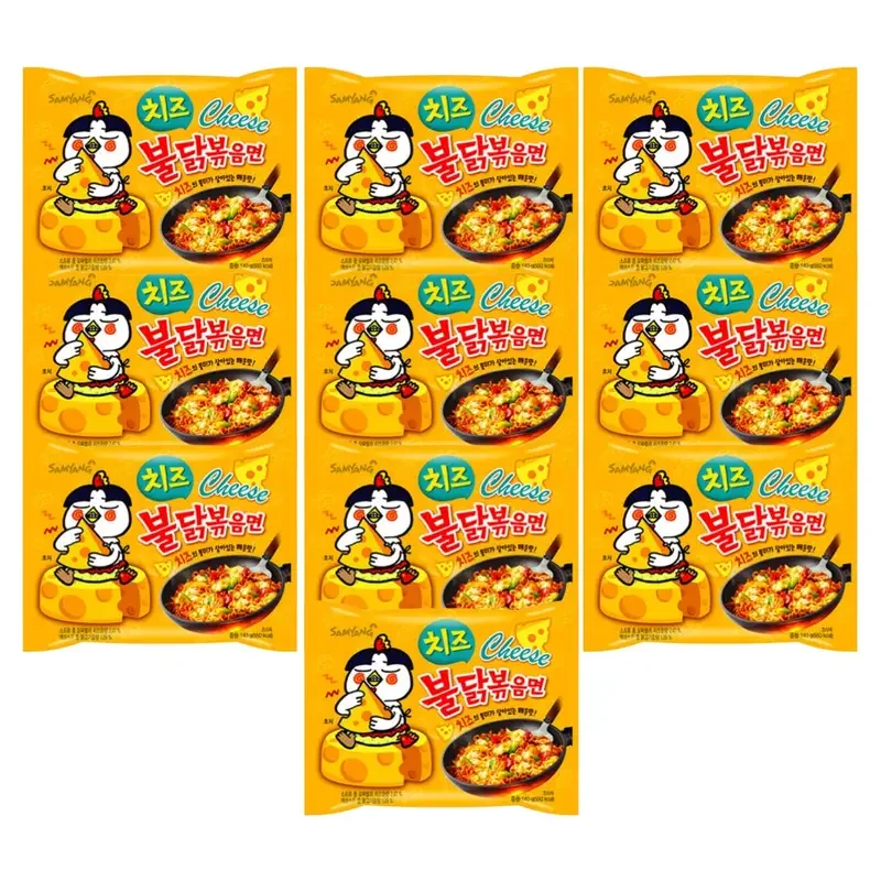 【شحن مجانيANDSANYANG BULDAK -RAMEN SPICKY 15PZ طعم مختلط