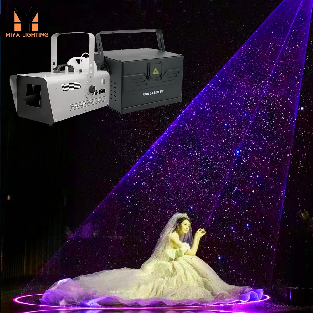 

T6 Series ILDA Laser Light RGB Полноцветное сценическое освещение для свадьбы KTV Бар Клуб Крытый Вечеринка DJ Шоу Анимационный проектор