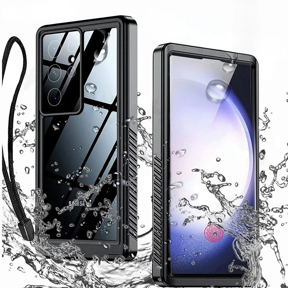 Etui do Samsung S24 S23 S22 S21 S20 Note 20 Ultra A54 A14 A52S A53 IP68 Wodoodporna, pełna ochrona, wytrzymała, wstrząsoodporna obudowa — 2
