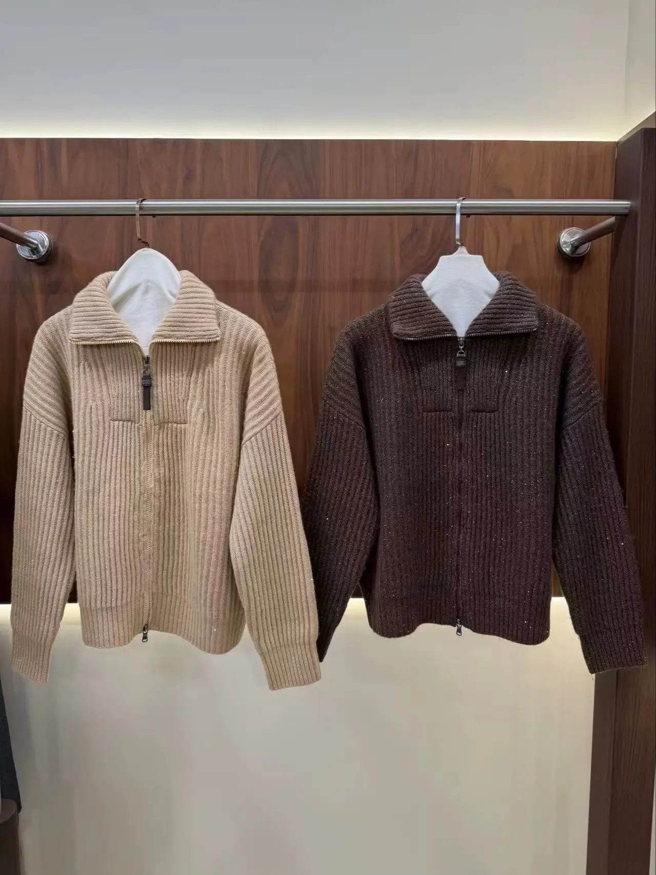 Elegant Casual Cashmere Knitted Cardigan