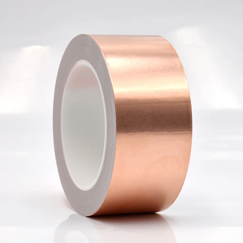 0.1mm Single Conductive Copper Foil Tape for EMI RF Shielding Paper Circuits Grounding Electrical Repairs Copper Foil Tape Strip