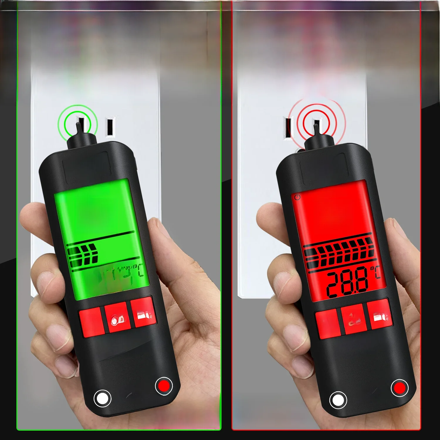BSIDE A1 nowy długopis testowy napięcia Ac Dc multimetr bezdotykowy Tester napięcia znajdź napięcie elektroniczny automatyczny multimetr cyfrowy — zdjęcie 2