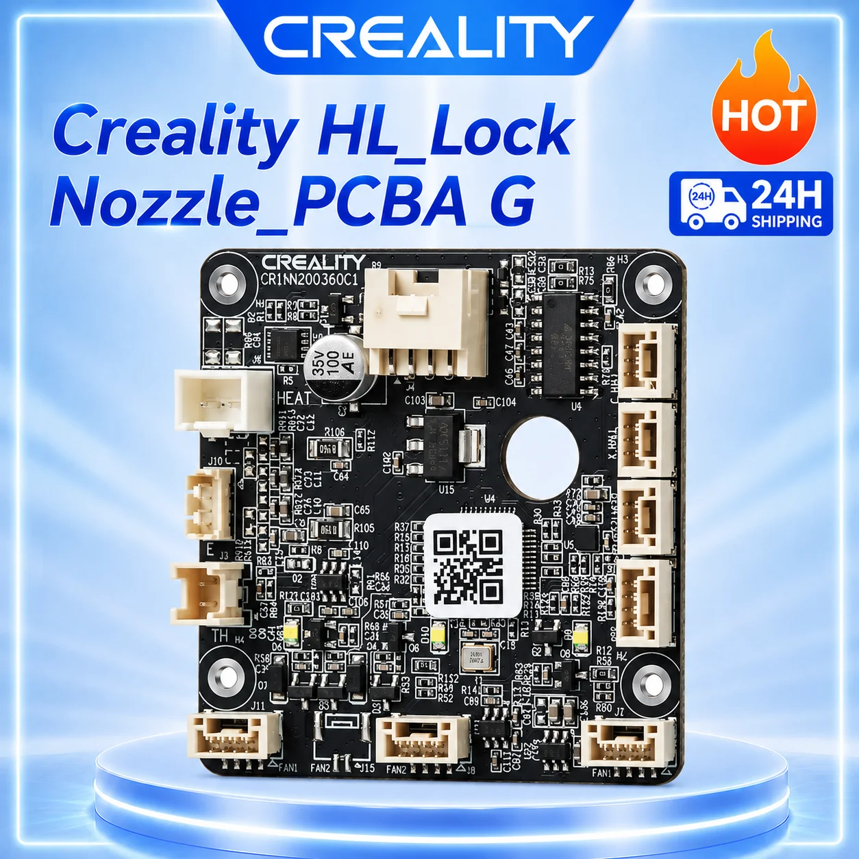 

Creality HI_Lock Nozzle_PCBA G Original Creality Hi Lock Nozzle_PCBA G Adapter Board 1pc for Creality Hi 3d Printer Parts