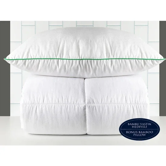 English Home Bamboo Basic Bamboo Single Duvet 155x215 Cm White