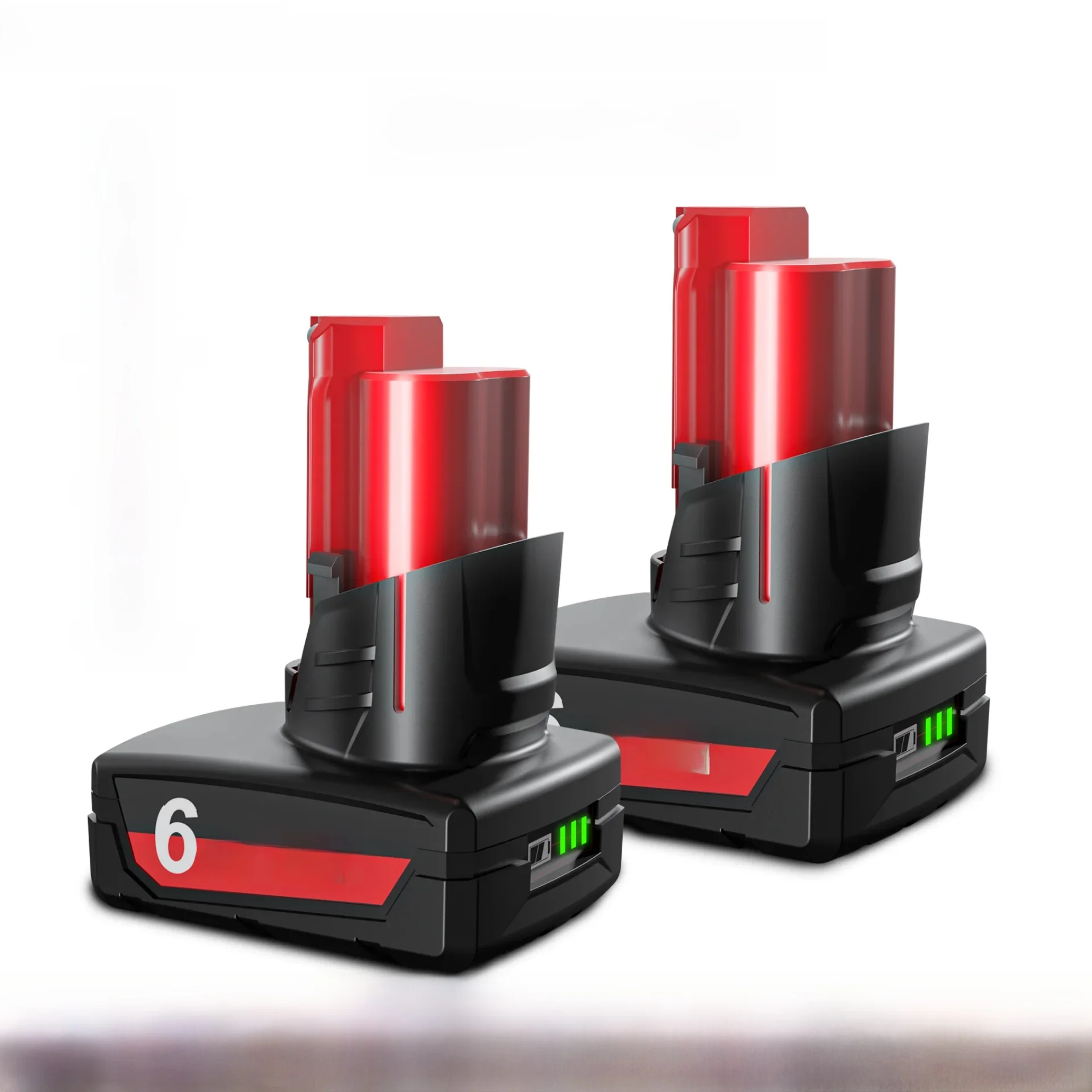 Voor Milwaukee M12 Batterij 12V 6.0Ah Oplaadbare Batterij met Licht Voor Milwaukee M12 Tool 48-11-2402 48-11-2411 48-11-2401 - afbeelding 2