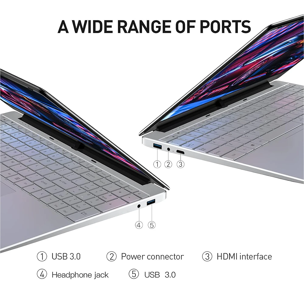 Computador portátil de 15.6 polegadas intel Pentium 7505 Windows 11 Pro Dual Core Laptops PC Gamer Notebook com desbloqueio de impressão digital