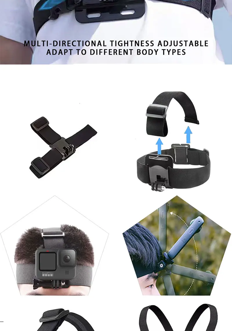 50-in-1 Action-Kamera Zubehör-Set für DJI Osmo Action 5 Pro 4/3 GoPro Hero 13 12 11/10 Insta360 AKASO Yi Sjcam Action-Kamera – Detail 7