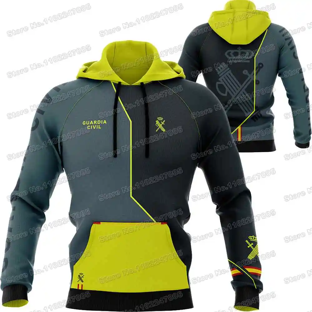 2023 Spain Civil Guard Hoodie Spanish Sweatshirt Men Tracksuit Streetwear Winter Casual Pullover Jackets Unisex Sportscoats