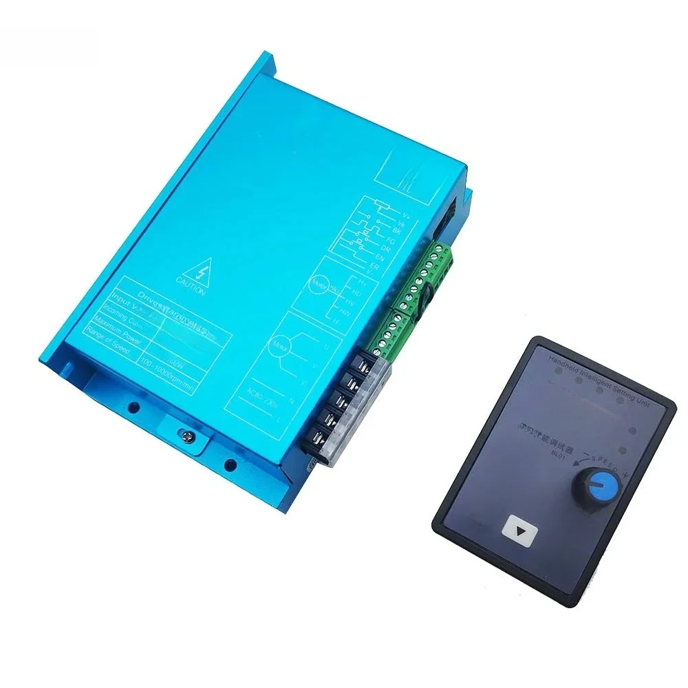 ZM-7205A 310V haute tension haute puissance DC pilote de moteur sans brosse 220V AC Max 5A 1100W BLDC avec unité de réglage intelligente portable