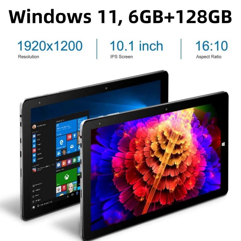 1920*1200 IPS 10,1" Windows 11 Tablet 6GB RAM 128GB ROM 64-Bit Intel Celeron N4120 CPU WIFI Quad-Core Dual-Kameras