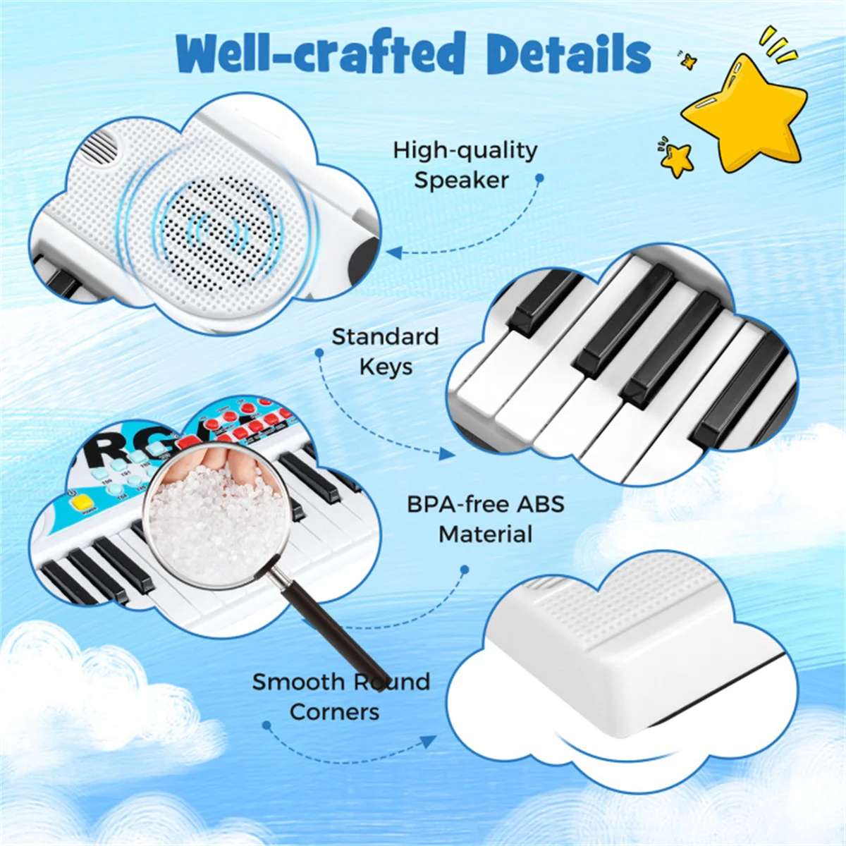 49 Keys Kids Electronic Keyboa - đánh giá và giá Kids Education Music