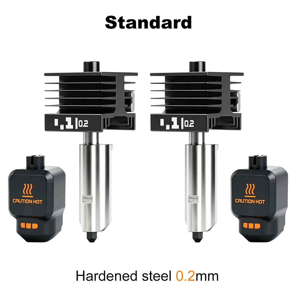 Zestaw Hotendu do Bambu Lab P2S X2D H2D H2S z dyszą ze stali hartowanej o średnicy 0,2/0,4/0,6/0,8 mm, zamiennik zestawu Hotendu do Bambu Lab H2S H2D. — 2