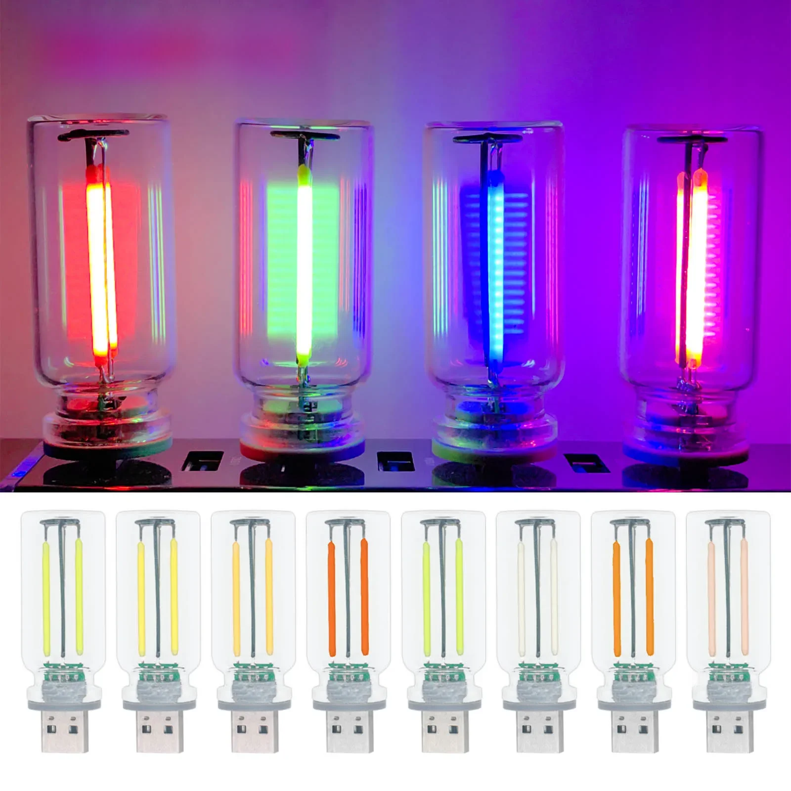 Rétro LED Edison ampoule veilleuse Camping incandescent décoratif LED éclairage rétro USB LED Filament tactile gradation ampoule 5V