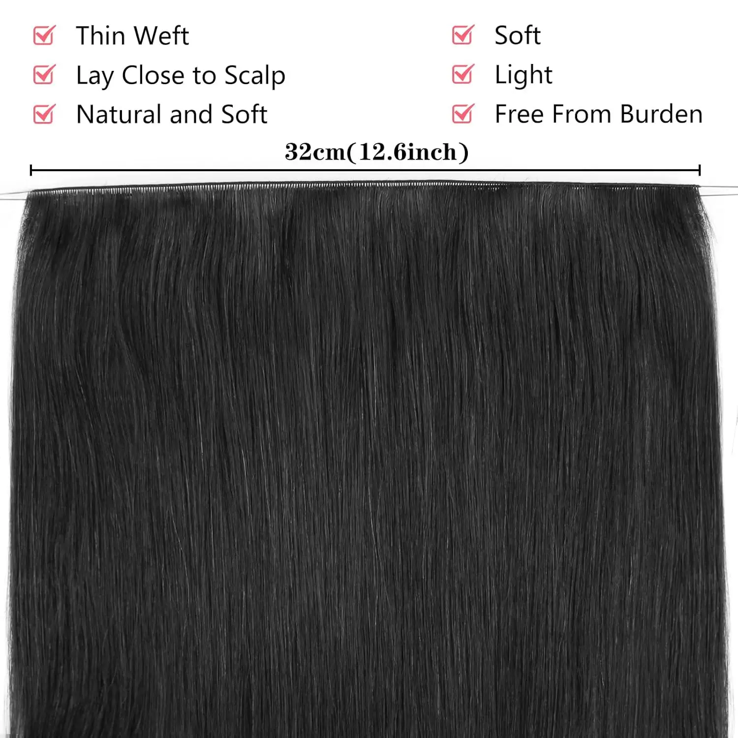 Sixstarhair mão amarrada extensões de trama real remy cabelo humano 50g 3 peças 18'20' extensões de cabelo costurar em extensões para mulher