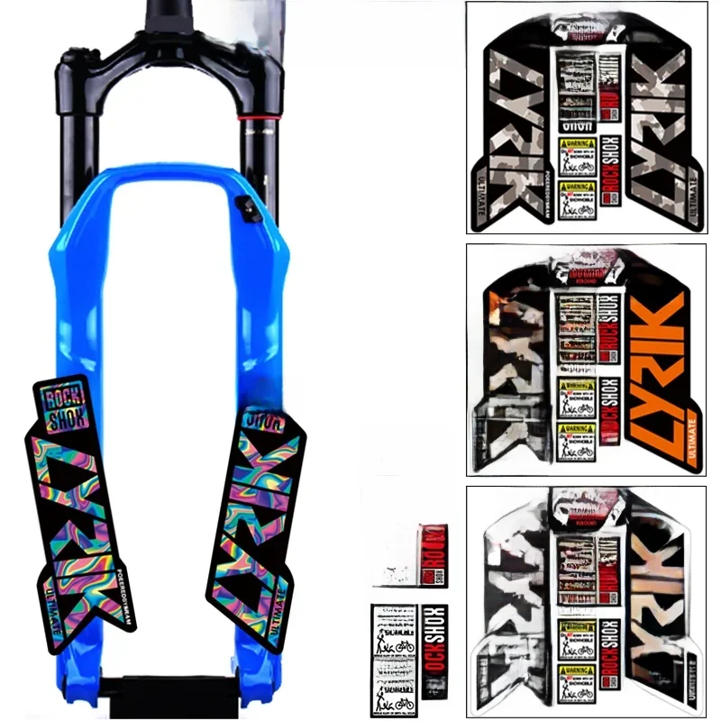 AliExpress MTB Front Fork Stickers Rockshox Racing Road Bicycle Decals Cycling DIY waterproof Protect Colorful Film Kit Bike Accessories