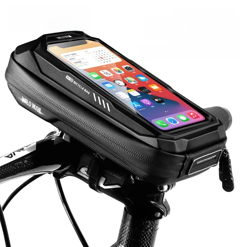 AliExpress WILD MAN X3 Bicycle Bag EVA Hard Shell Waterproof Touch Screen High Capacity Road Bike Mountain Bike Anti-vibration Accessories