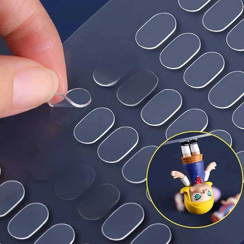 100-2000x points adhésifs amovibles Double face Gel tampons de colle figurines points de montage adhésifs affiche tenture murale ruban fixe