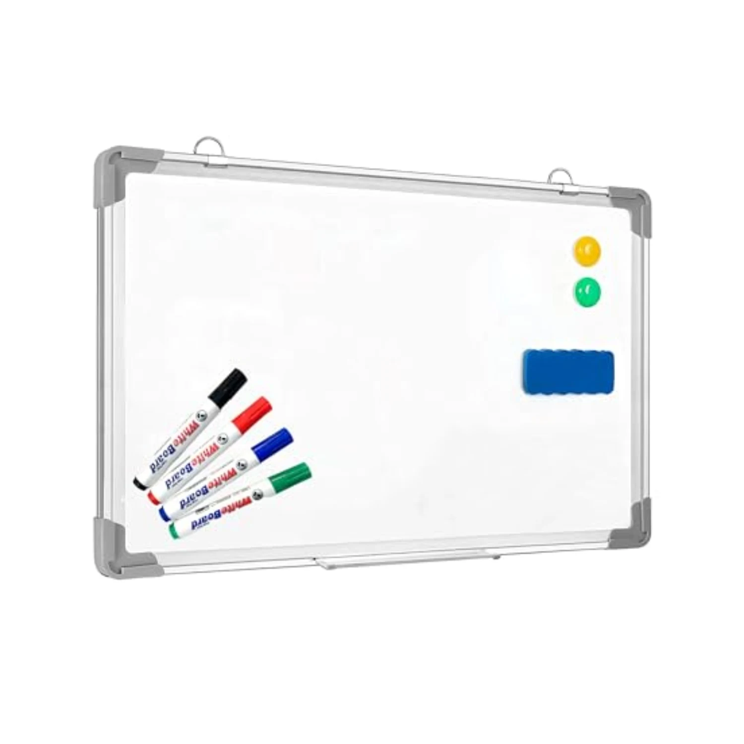 Blue lander Blackboard magnetische 60x40cm Trocken löschung, einschl ießlich Daunen, Radiergummi, Installation skit und Zubehör, Aluminium rahmen, doppelseitiges bewegliches Tablett