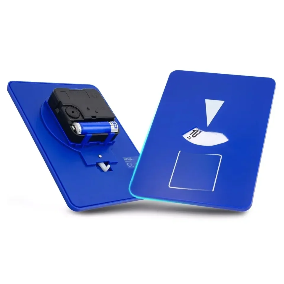 Disque de minuterie de stationnement numérique bleu, outil d'horloge Portable facile à utiliser pour l'affichage du temps d'arrivée, accessoire de voiture, application de stationnement