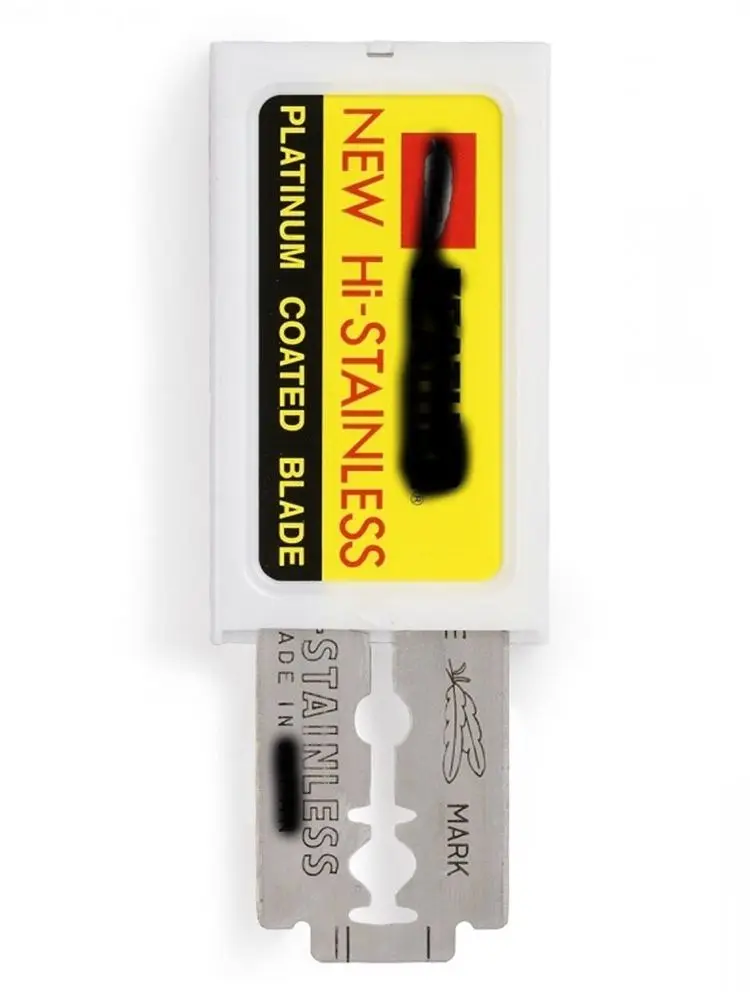 Rasoir Double tranchant platine Hi-inoxydable, 10 pièces par paquet