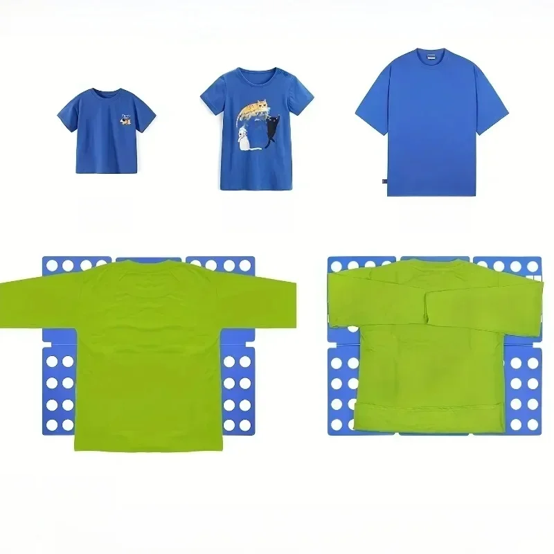 Planche pliante pour vêtements en plastique, facile et rapide, pour chemise à linge, outil de rangement à domicile pour enfants et adultes, dossier de vêtements