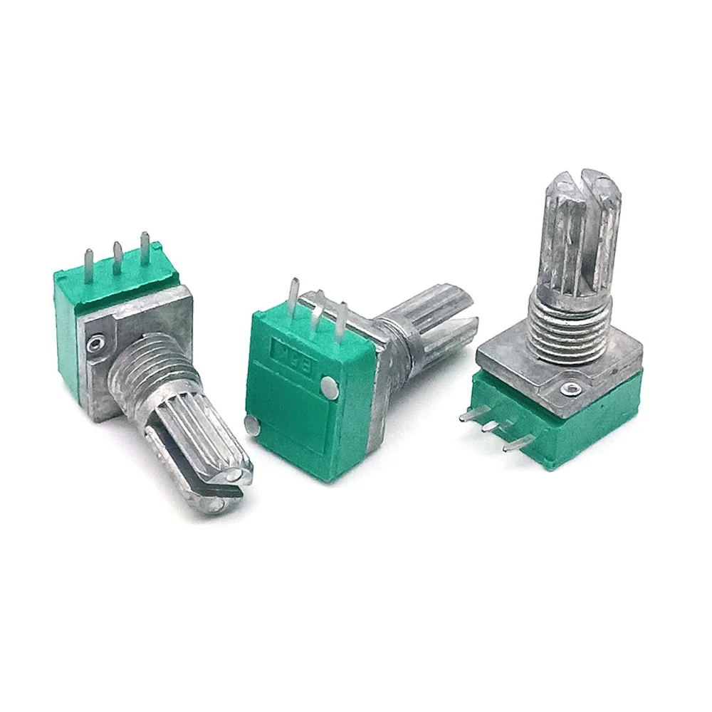 5PCS RV097N 3 Pin Rotary Potentiometer High Precision Adjustable Resistor for Audio and Electronics Control 1K 5K 10K 20K 50K