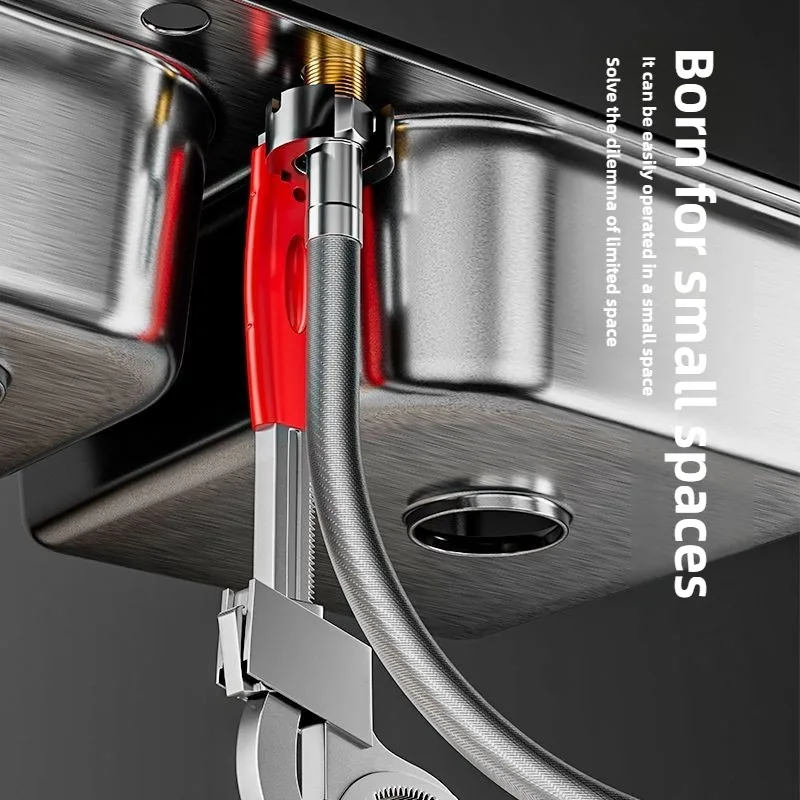 Multi-Functional Adjustable Sink Wrench - Open End Spanner for Faucet, Bathroom, and Sink Pipe Repair