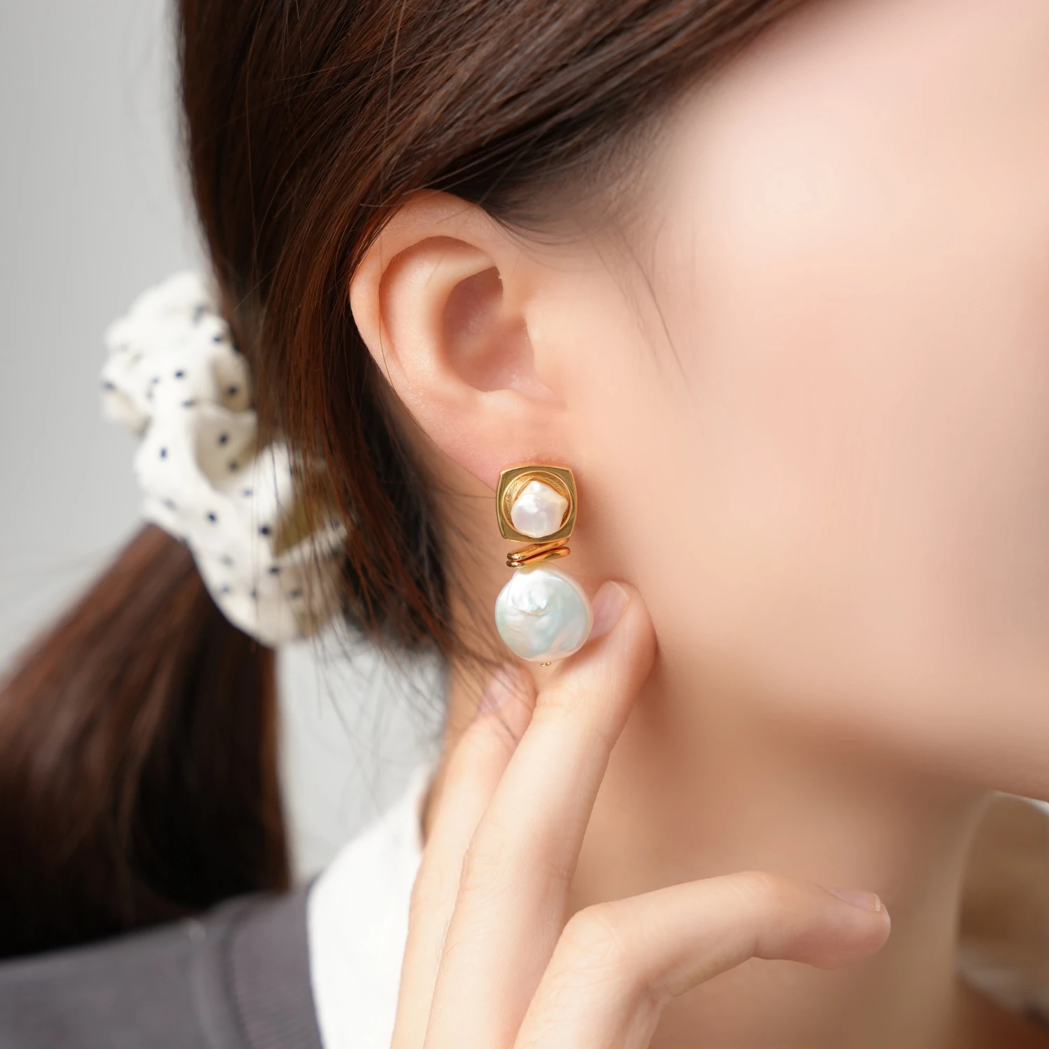 YAJUNIEL Natural Freshwater Pe - Pearl Stud Earrings 评论和价格