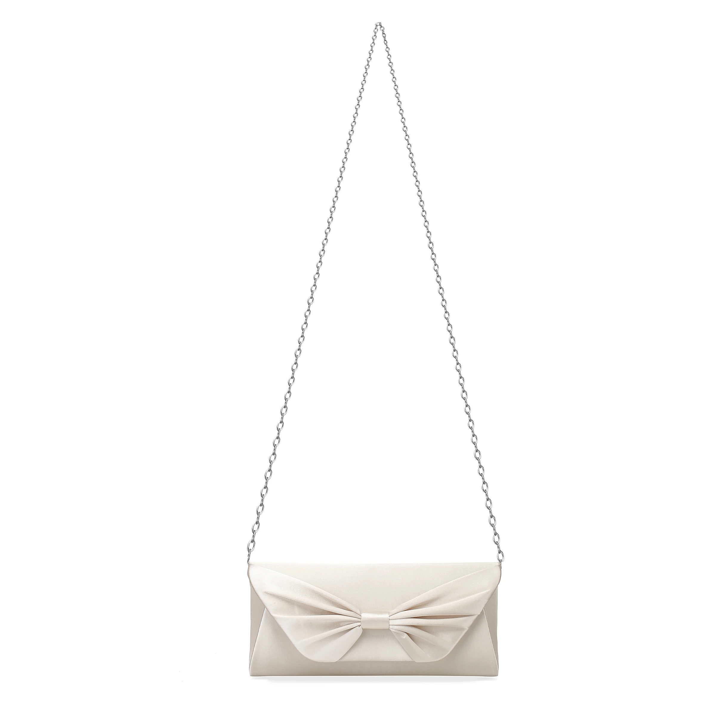 Bowknot Women Clutch Bag 2024 New CrossBody Bag For Women White Hand Chain Evening Bag Luxury Designer Party Shoulder Bag