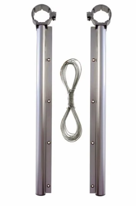 Round Handrail Balcony Laundry Hanger Aluminum PVC Coated Rope Gift