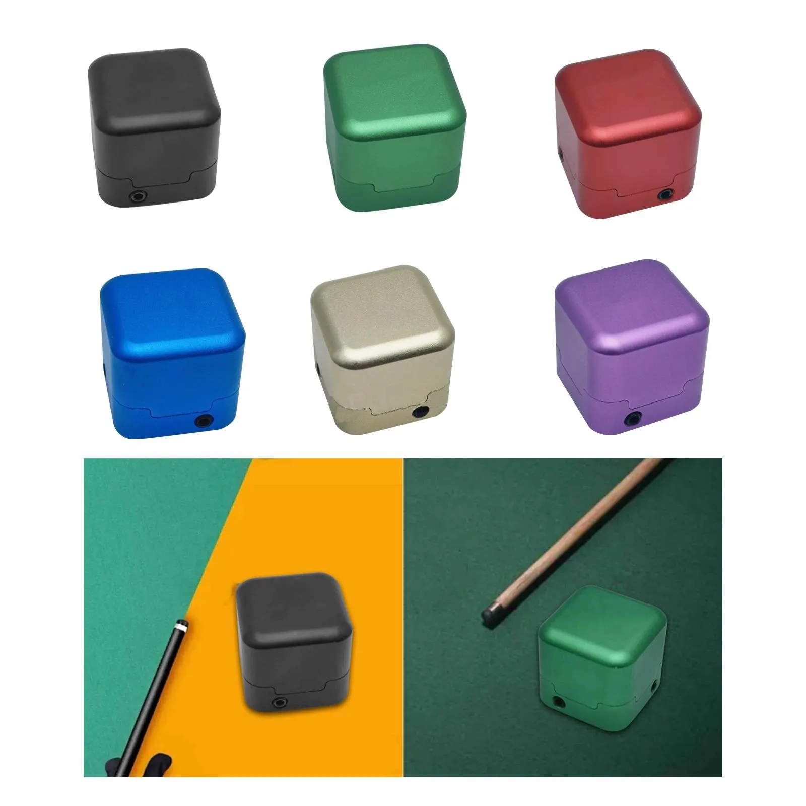 Aluminum Alloy Billiard Chalk Holder Replacement,Pool Chalk Holder Sturdy Snooker Chalk Box Compact Billiard Chalk Carry Case