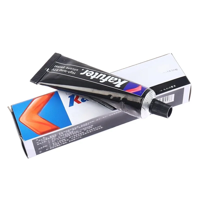 Haute Qualité 55g K-586 Noir Silicone Libre-Joint Étanche À Huile Résiste À Haute Température Mastic Réparation Colle