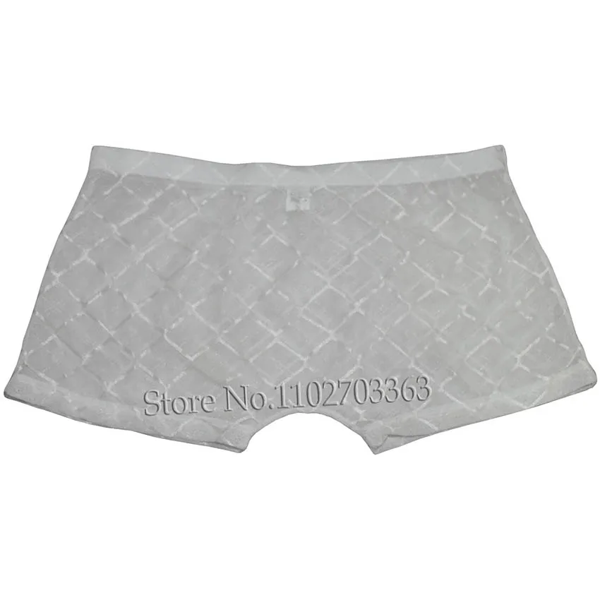 Stylish Men's Modern Bikini Boxer Trunks  See-Through Design Ultimate Comfort Lace Underwear Daily Wear Versatile Choice