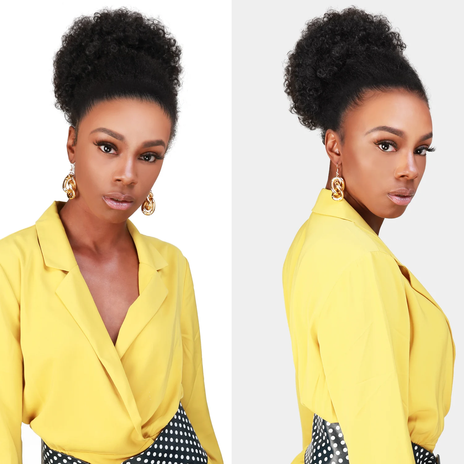 فوري جليتز الاصطناعية الرباط ذيل حصان الرجعية نفخة صغيرة