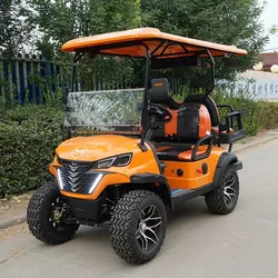 Best DOT CE Certification 4 Wheel 4 Seater 60V 72V Lithium Battery Electric Hunting Golf Car 7000W Off-Road Golf Cart Electric