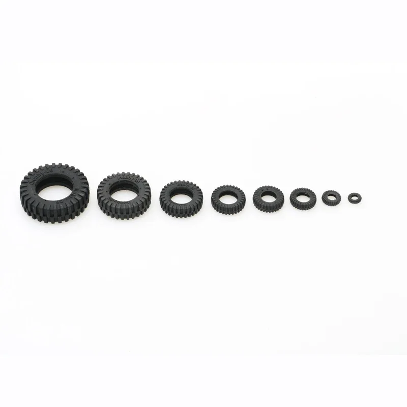 10 Pcs Mini Banden Diameter 10/20/24/32/40/50 Mm Geëmuleerd Banden Zwart micro Wiel Voor Rc Visaas Boot/Rc Simulatie Boot Onderdelen - afbeelding 2