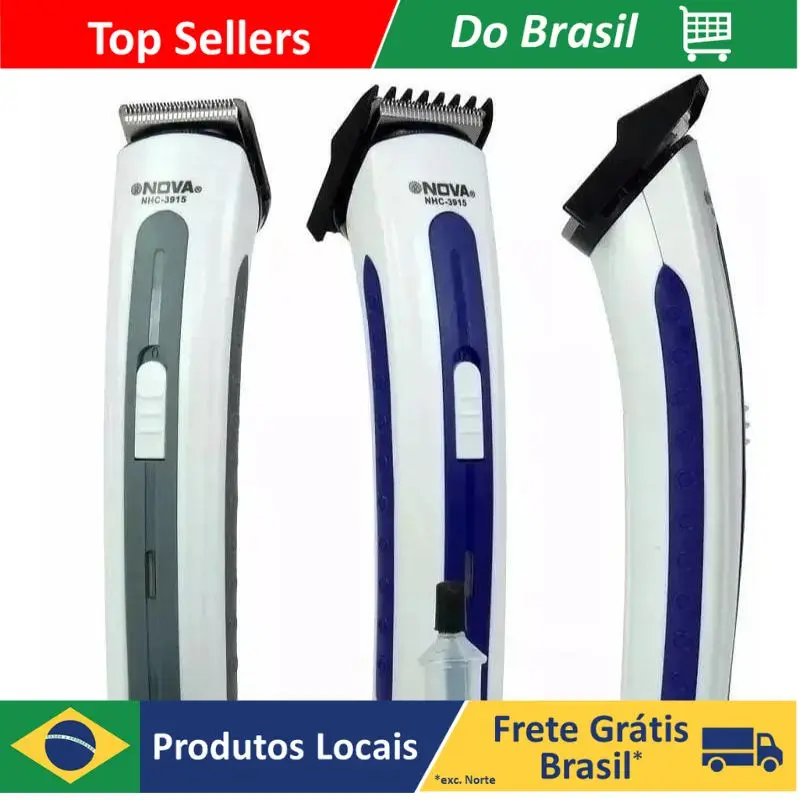 DAFUSHOP Máquina De Cortar Cabelo 3915 bivolt Recarregável Barbeador Portátil Aparador Barba